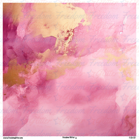 Pink & Gold 4 (Printed Vinyl)