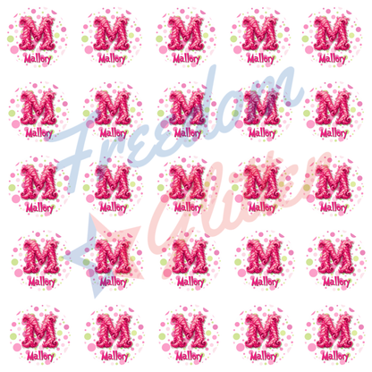 Customized Christmas Gift Tags - Pink Mean One