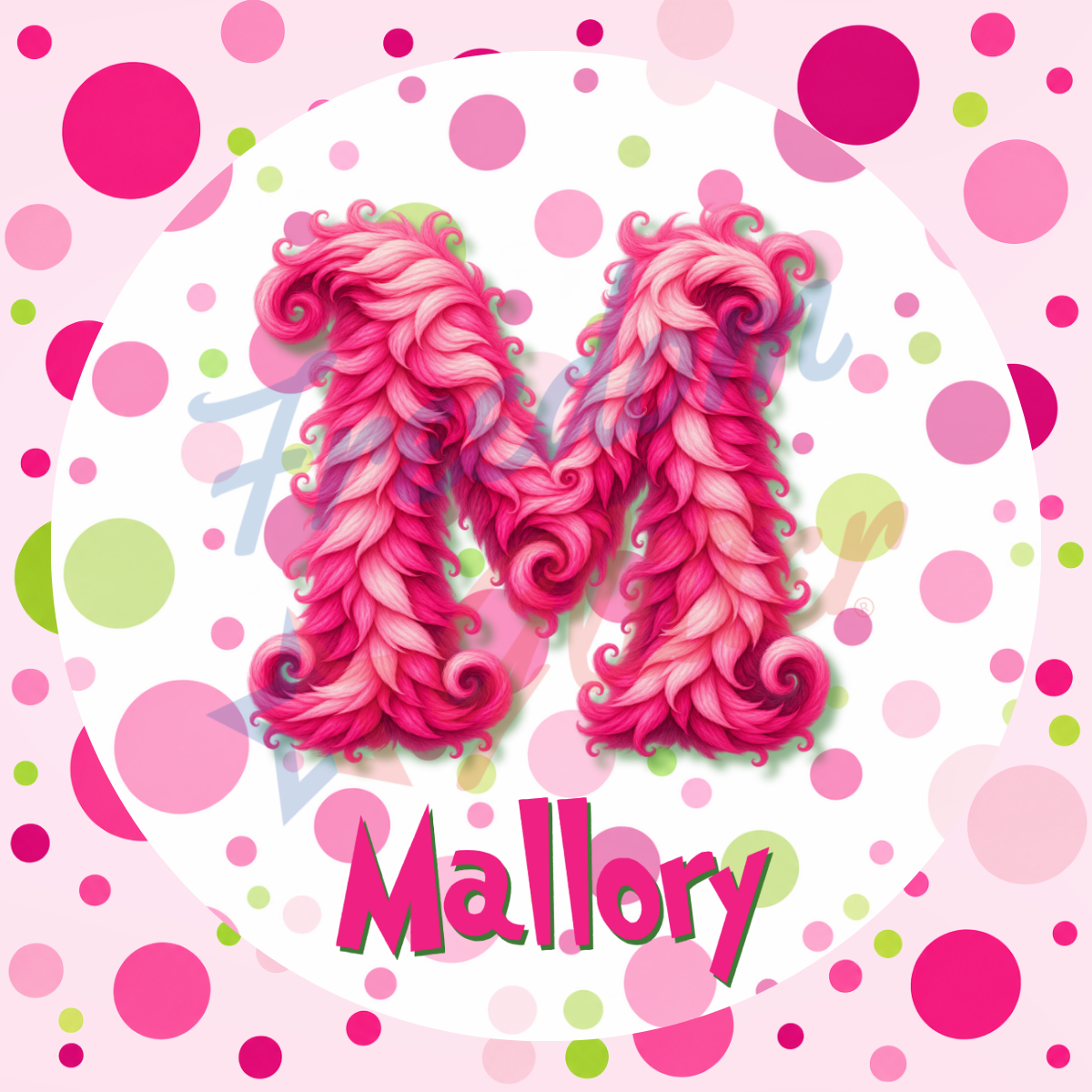 Customized Christmas Gift Tags - Pink Mean One