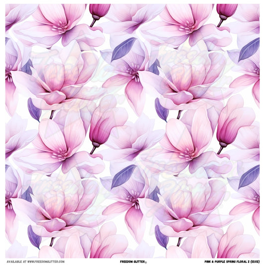 Pink & Purple Spring Floral 2 (Printed Vinyl)