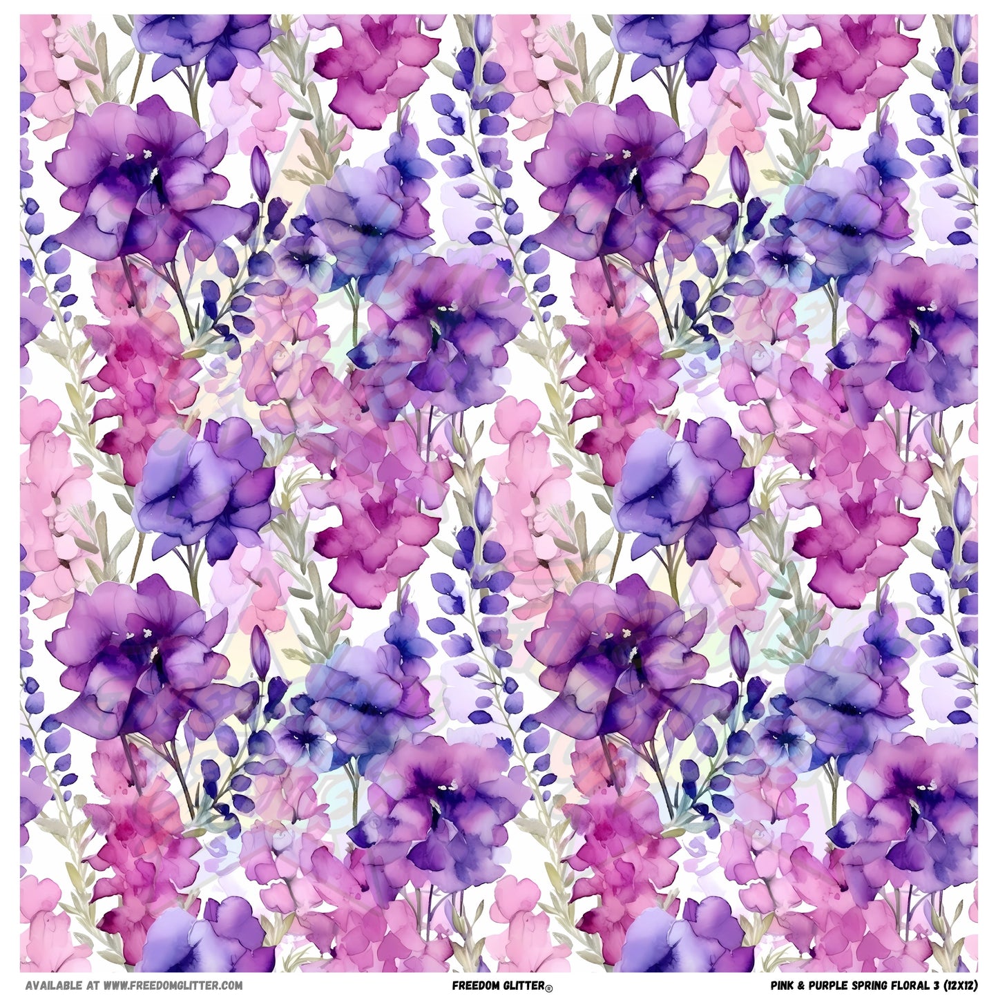 Pink & Purple Spring Floral 3 (Printed Vinyl)