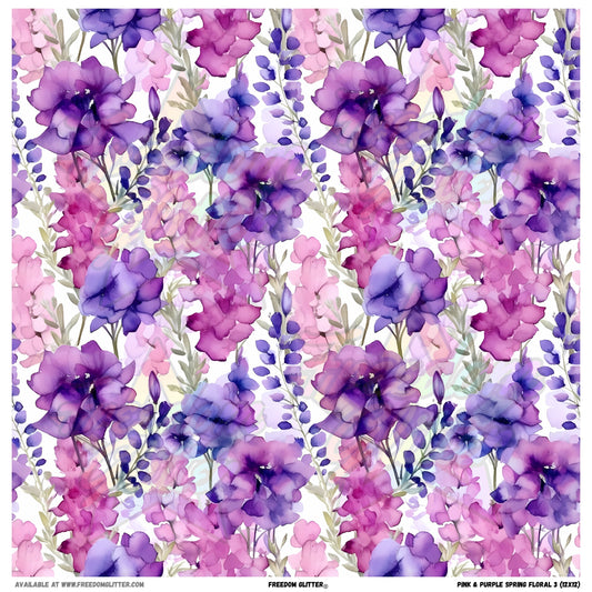 Pink & Purple Spring Floral 3 (Printed Vinyl)