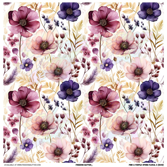 Pink & Purple Spring Floral 4 (Printed Vinyl)