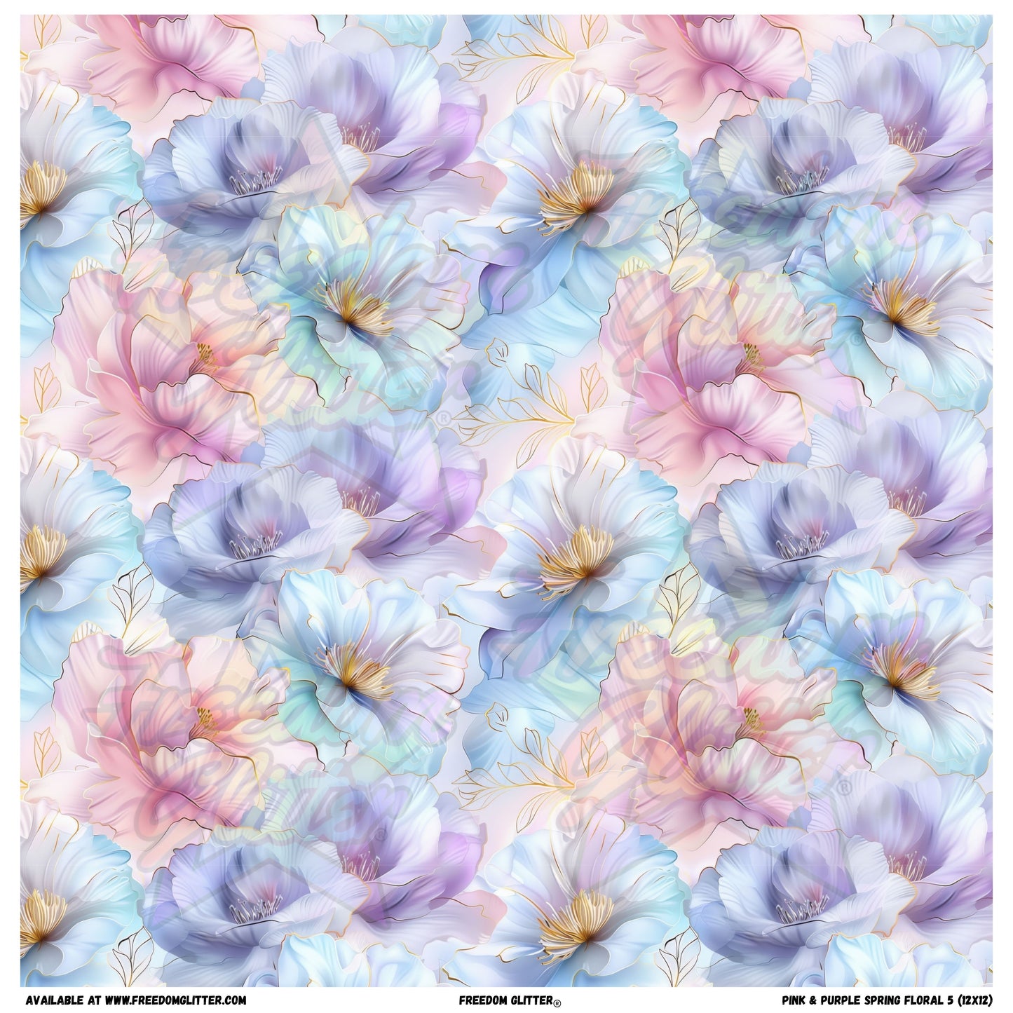 Pink & Purple Spring Floral 5 (Printed Vinyl)