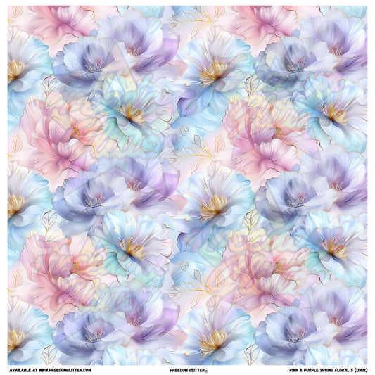 Pink & Purple Spring Floral 5 (Printed Vinyl)