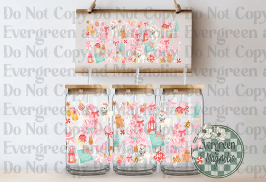 Pink Christmas Cottage