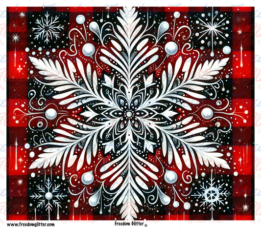 Plaid Snowflake (Printed Vinyl)