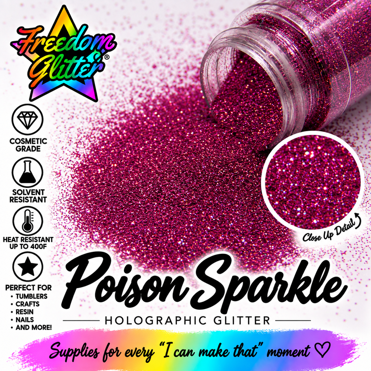 Poison Sparkle (Holographic Glitter)
