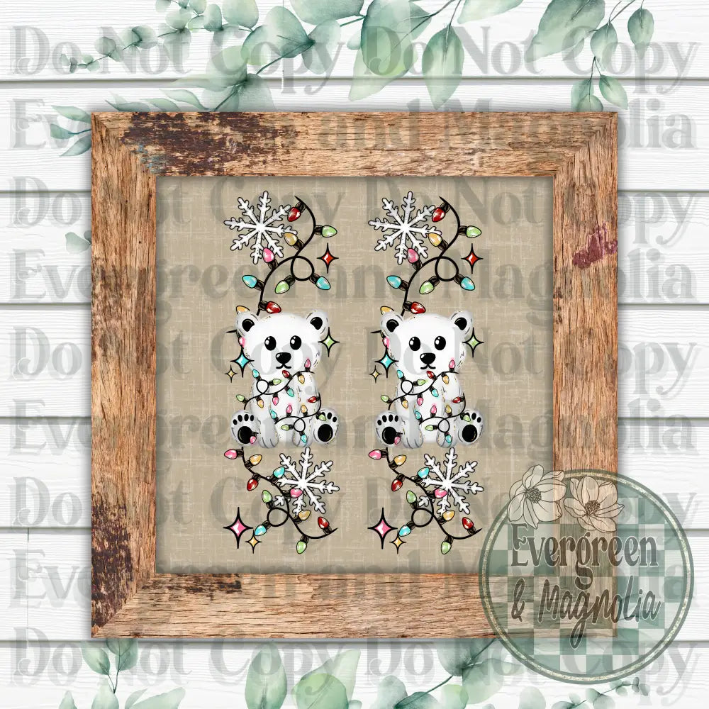 Polar Bear & Christmas Lights 2