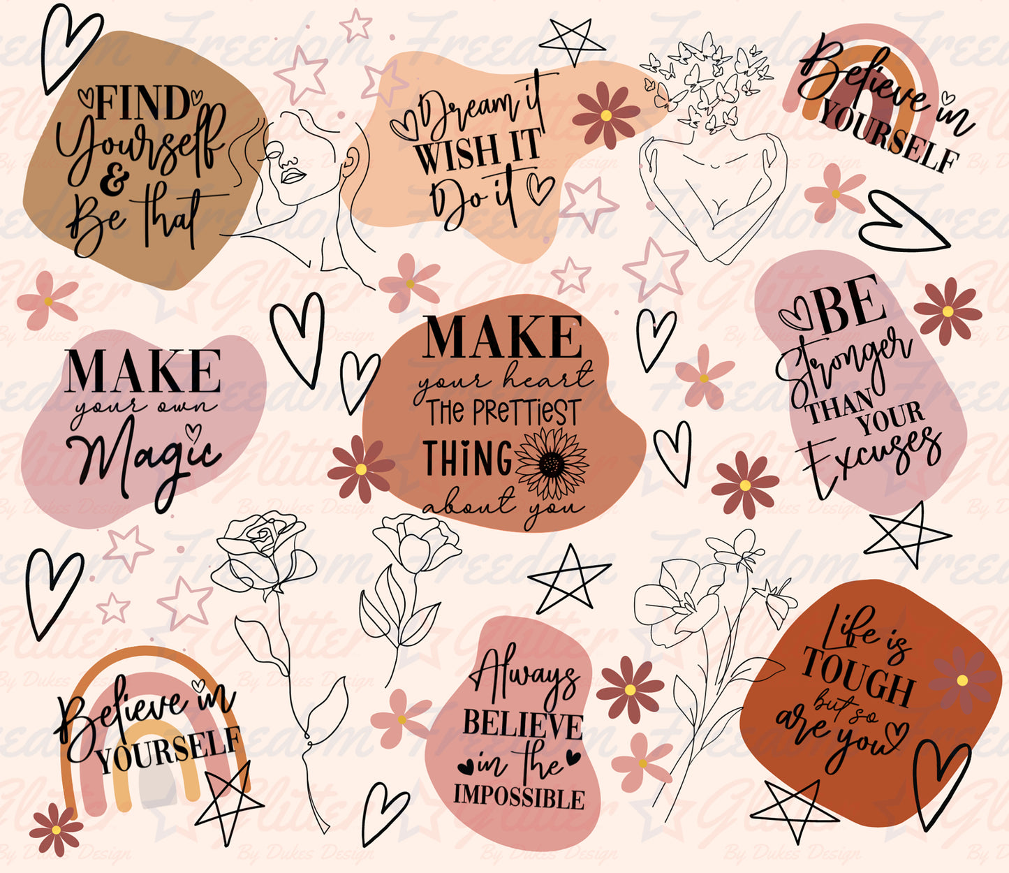 Positive Affirmations (Printed Vinyl)