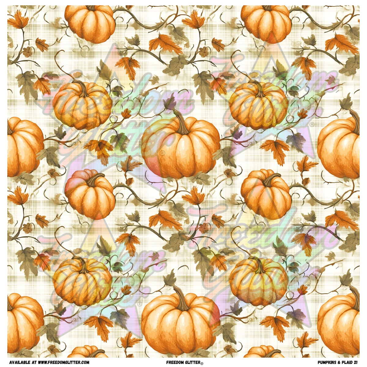Pumpkins & Plaid 2 (Printed Vinyl)