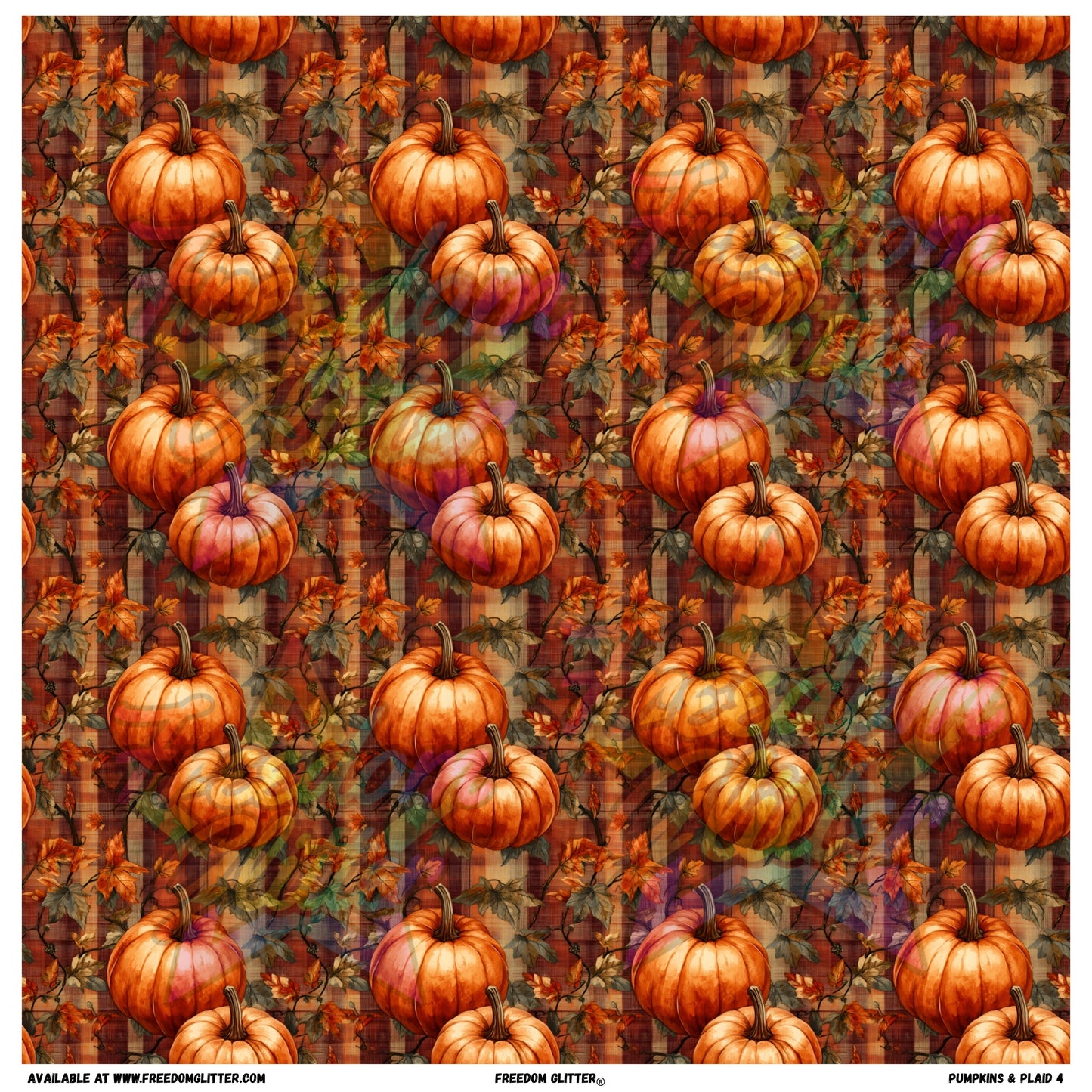 Pumpkins & Plaid 4 (Printed Vinyl)