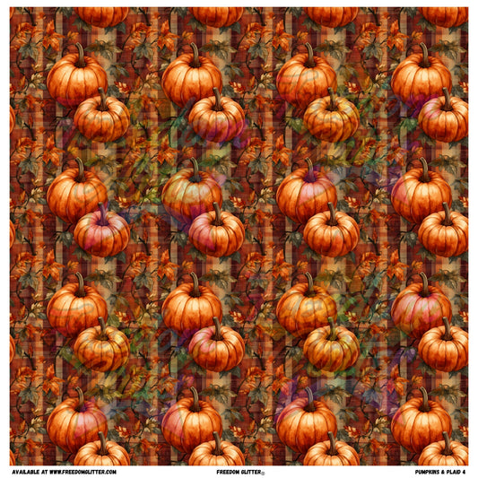 Pumpkins & Plaid 4 (Printed Vinyl)