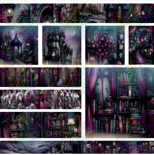 Mixed Image Sheet - Purple Enchanted (Printed Vinyl)