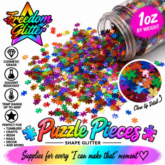 Puzzle Pieces (Shape Glitter)