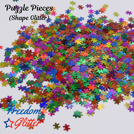 Puzzle Pieces (Shape Glitter)