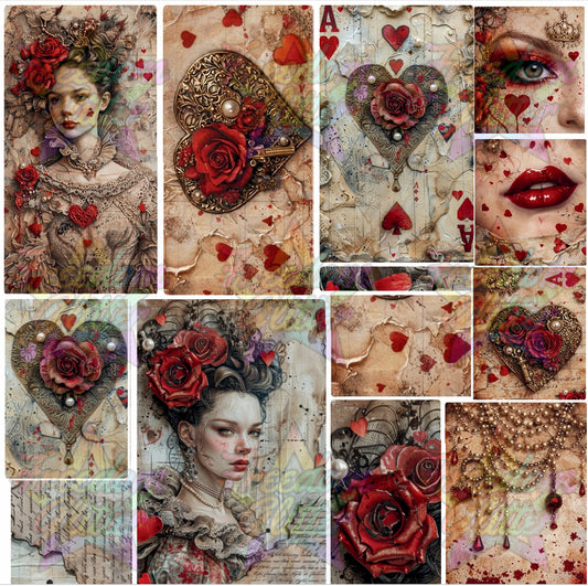 Mixed Image Sheet - Queen of Hearts (Printed Vinyl)