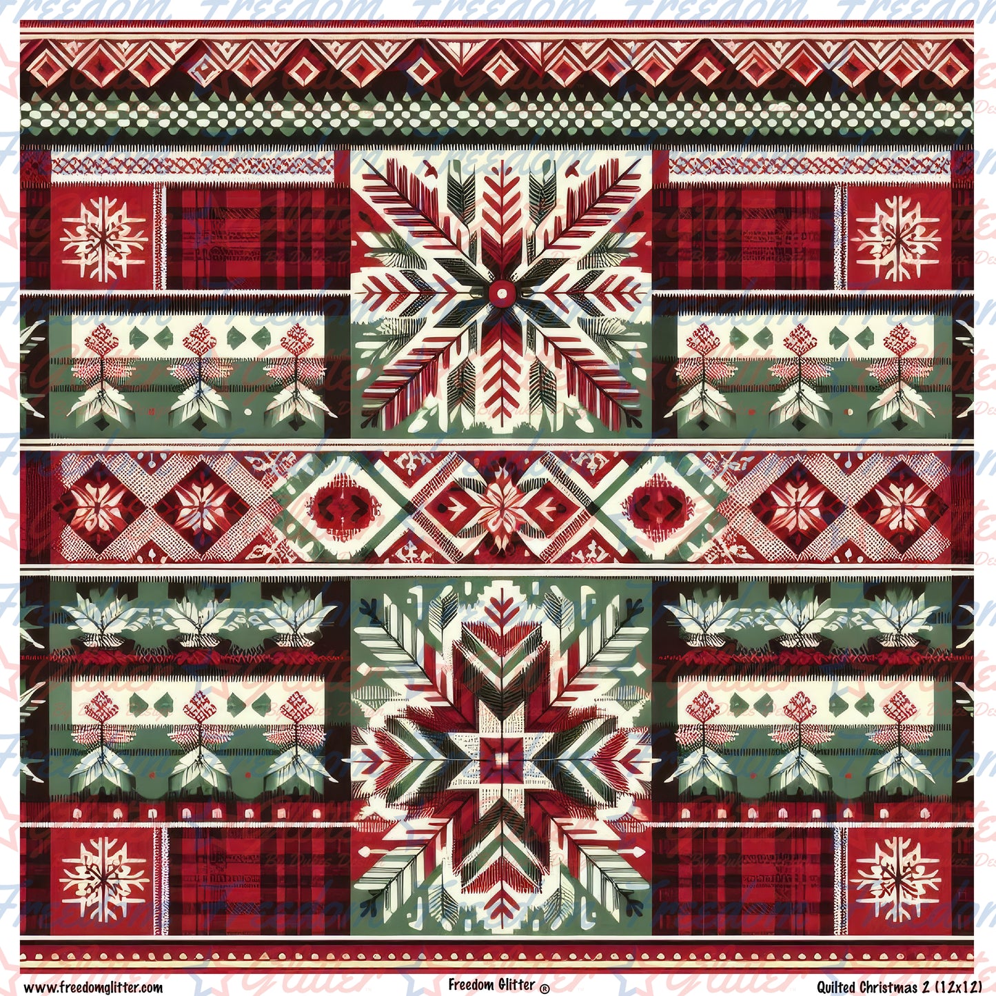 Quilted Christmas 3 (Printed Vinyl)