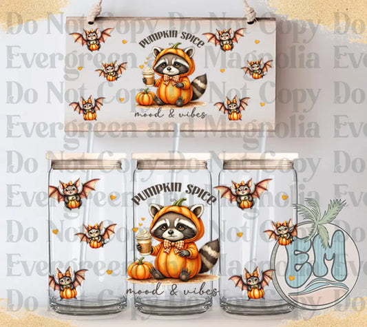 Raccoon pumpkin costume