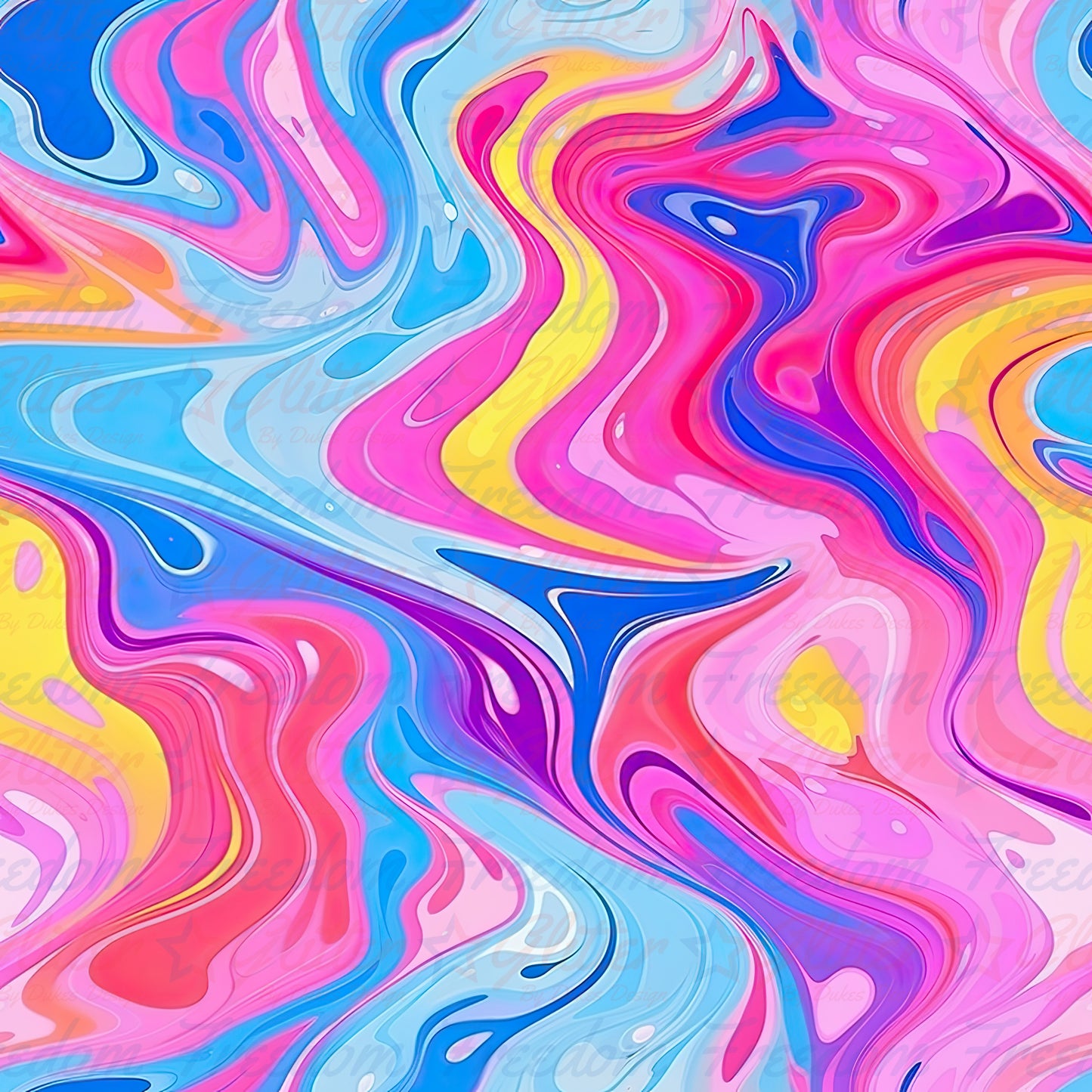 Rainbow Abstract 10 (Printed Vinyl)