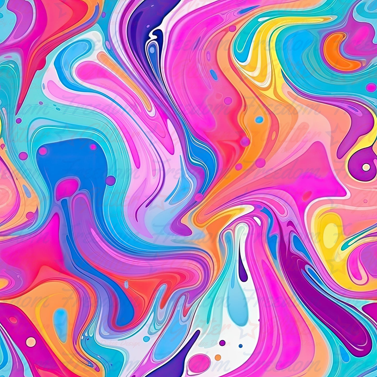 Rainbow Abstract 2 (Printed Vinyl)