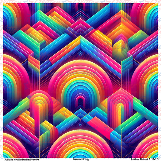 Abstract Rainbow 2 (Printed Vinyl)