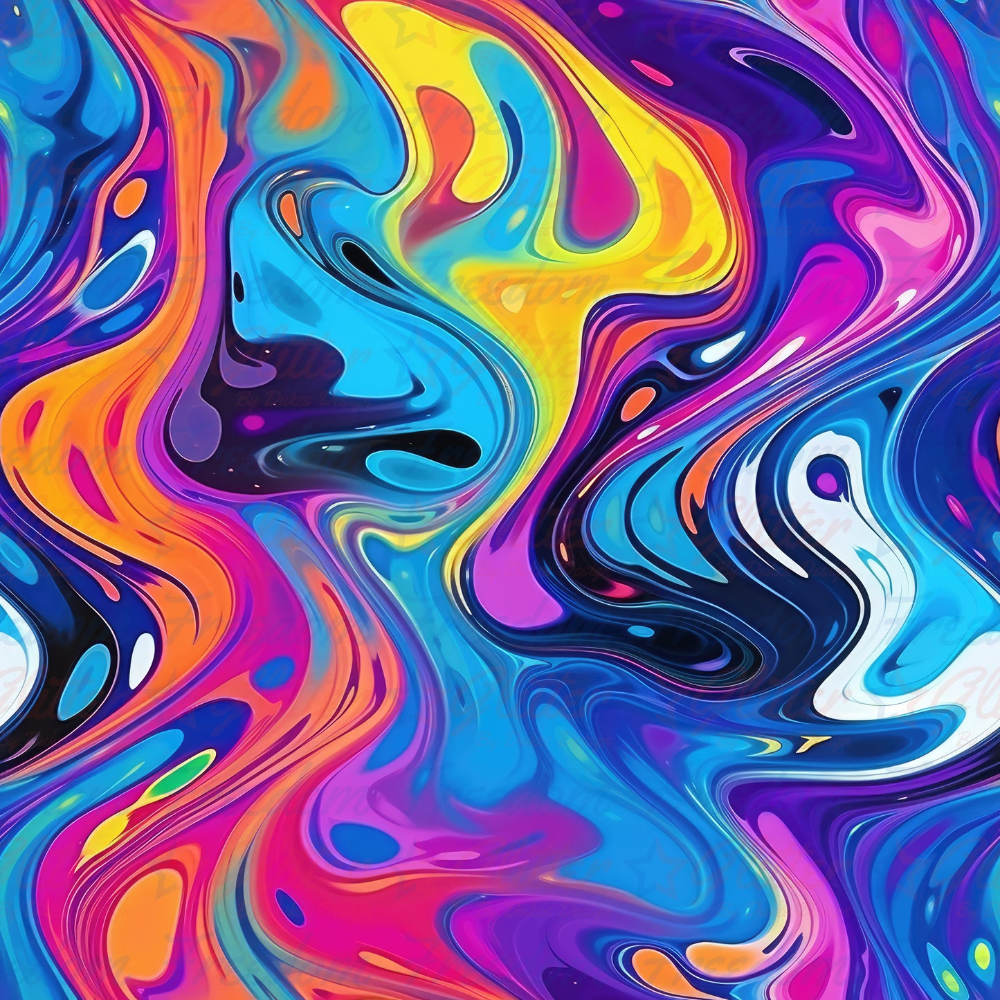 Rainbow Abstract 3 (Printed Vinyl)