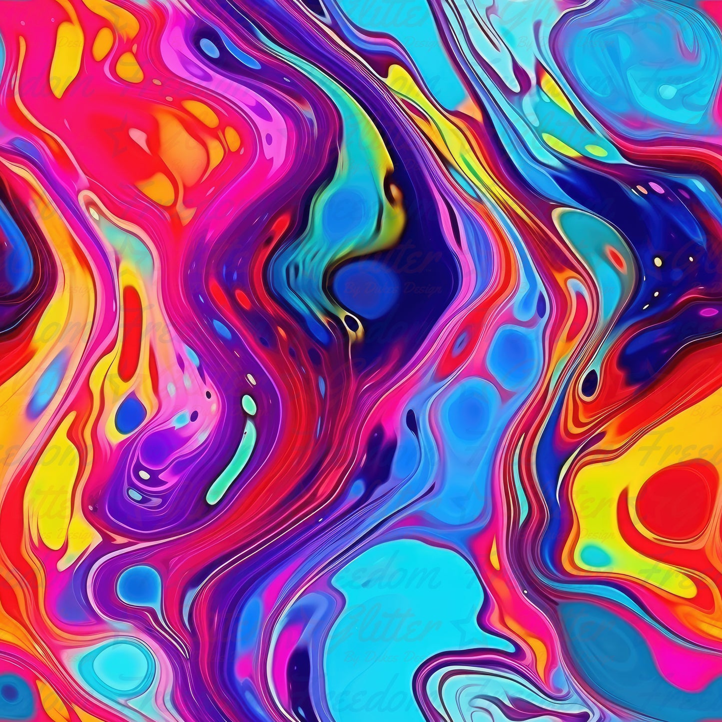 Rainbow Abstract 4 (Printed Vinyl)