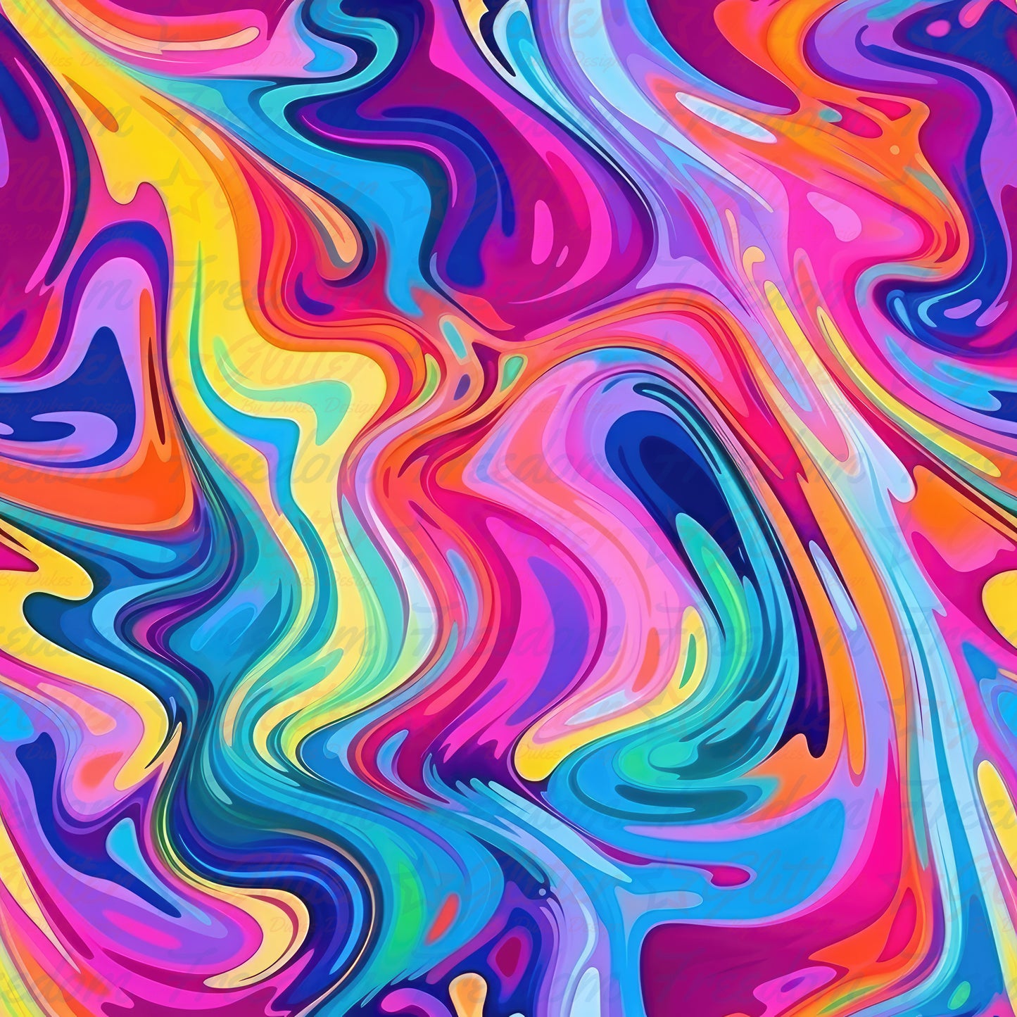 Rainbow Abstract 5 (Printed Vinyl)