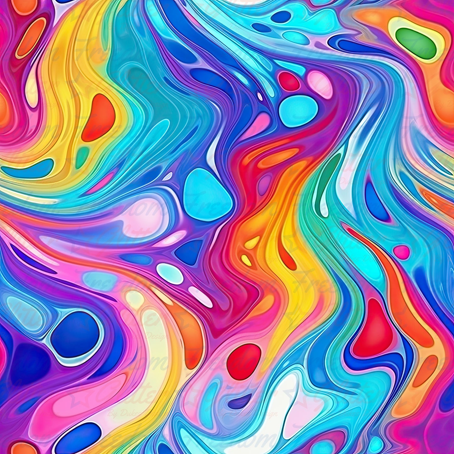 Rainbow Abstract 9 (Printed Vinyl)