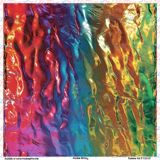 Rainbow Foil 5 (Printed Vinyl)