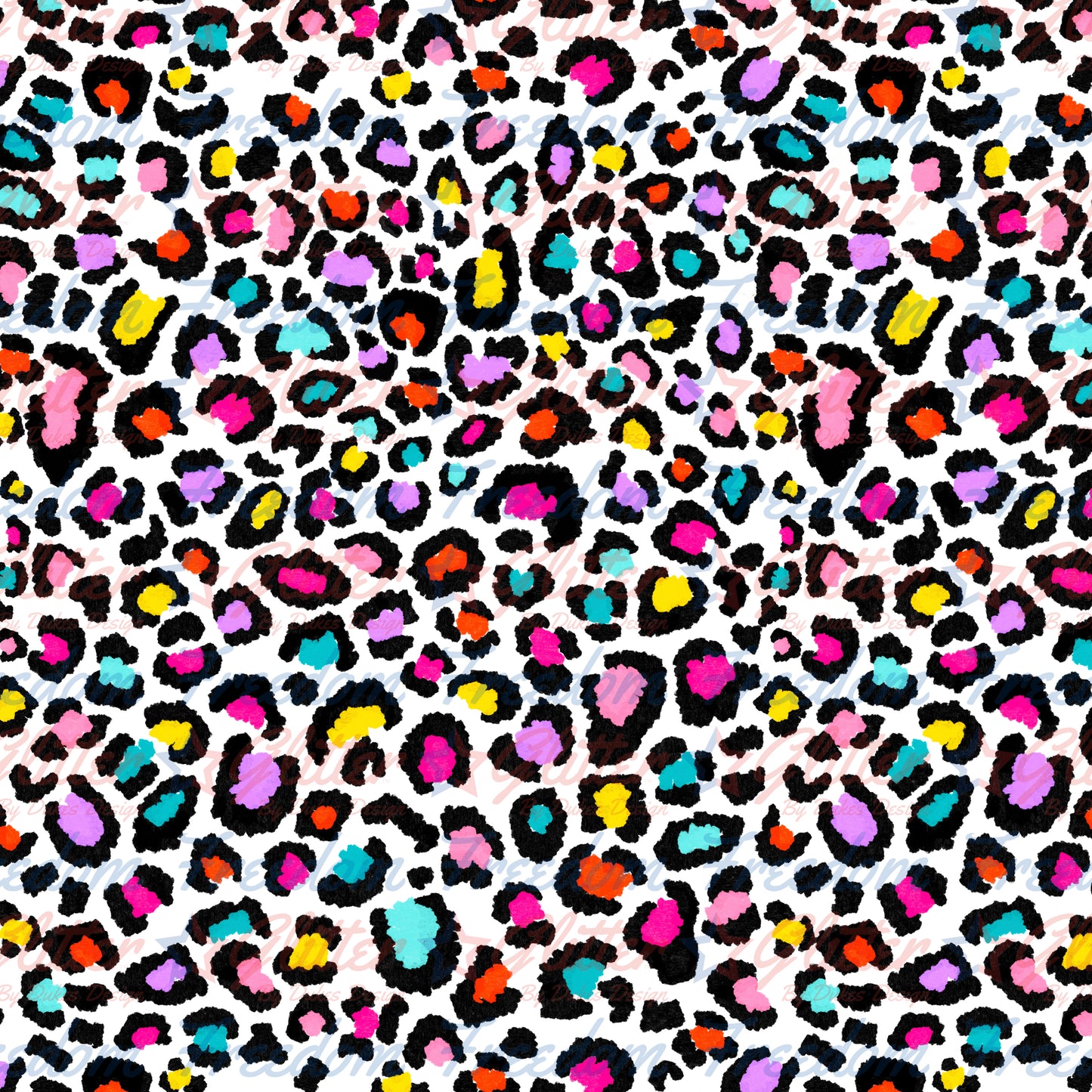 Rainbow Leopard Print 3 (Printed Vinyl)