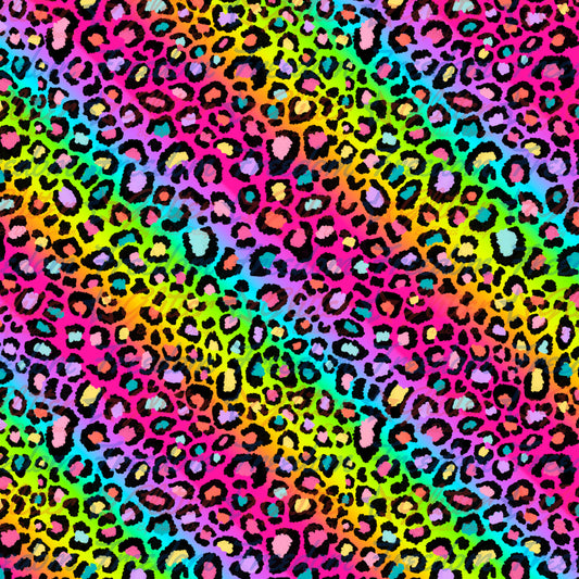 Rainbow Leopard Print 5 (Printed Vinyl)