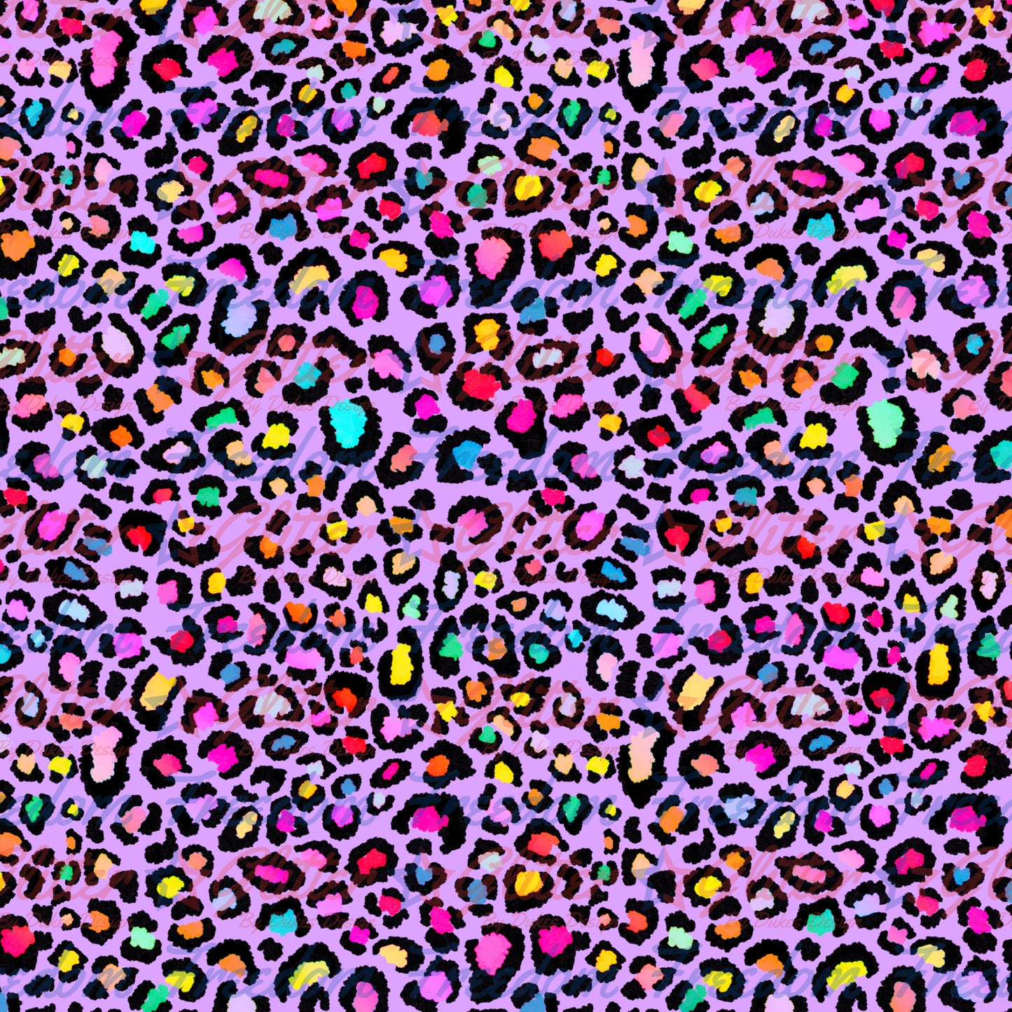 Rainbow Leopard Print 6 (Printed Vinyl)