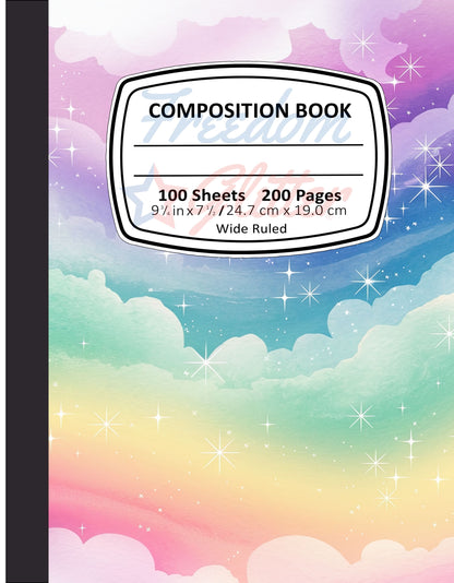 Rainbow Pastel 3 Notebook Cover