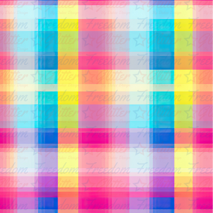 Rainbow Plaid (Printed Vinyl)