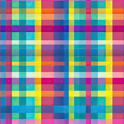 Rainbow Plaid (Printed Vinyl)
