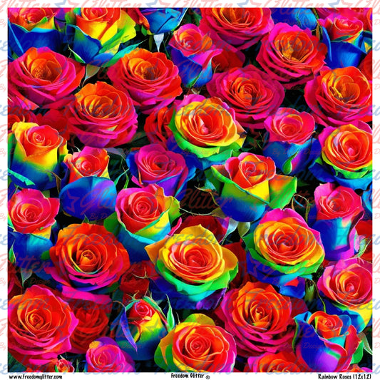 Rainbow Roses (Printed Vinyl)