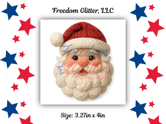 Red Crochet Santa (UVDTF)