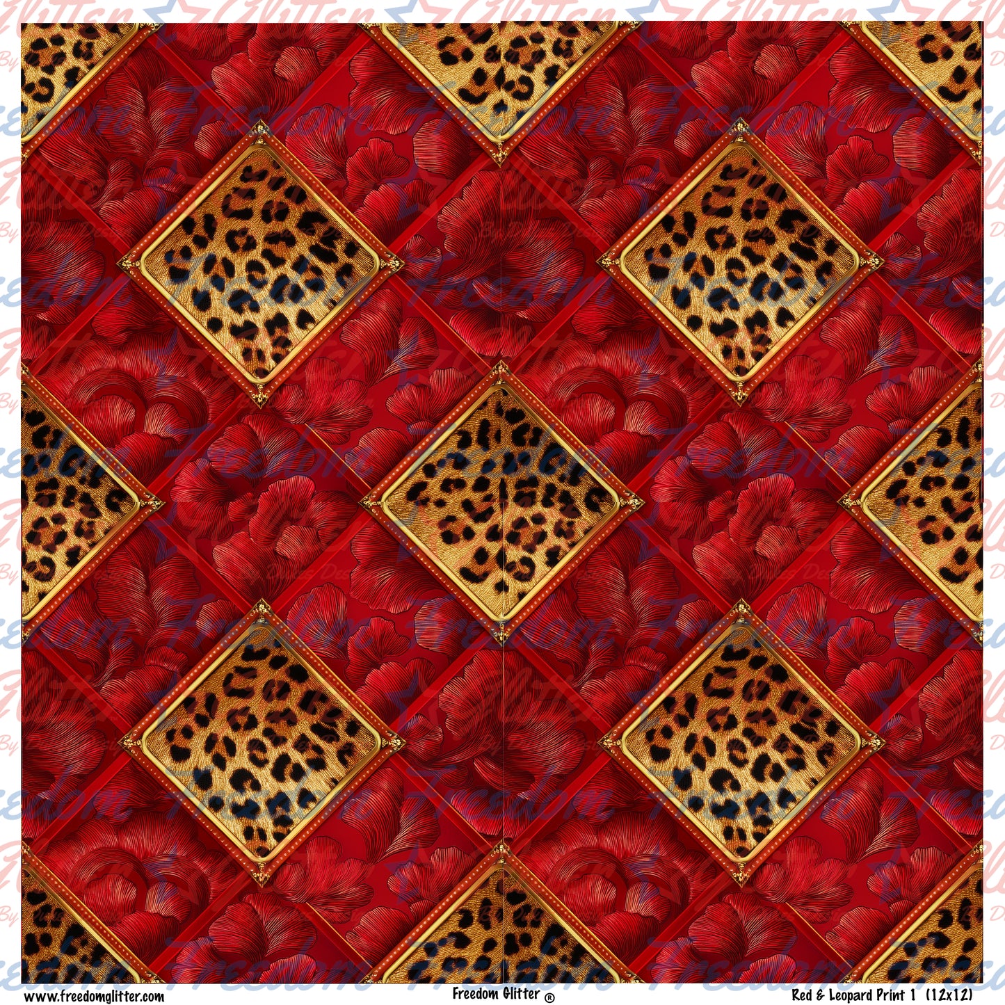 Red & Leopard Print 1 (Printed Vinyl)