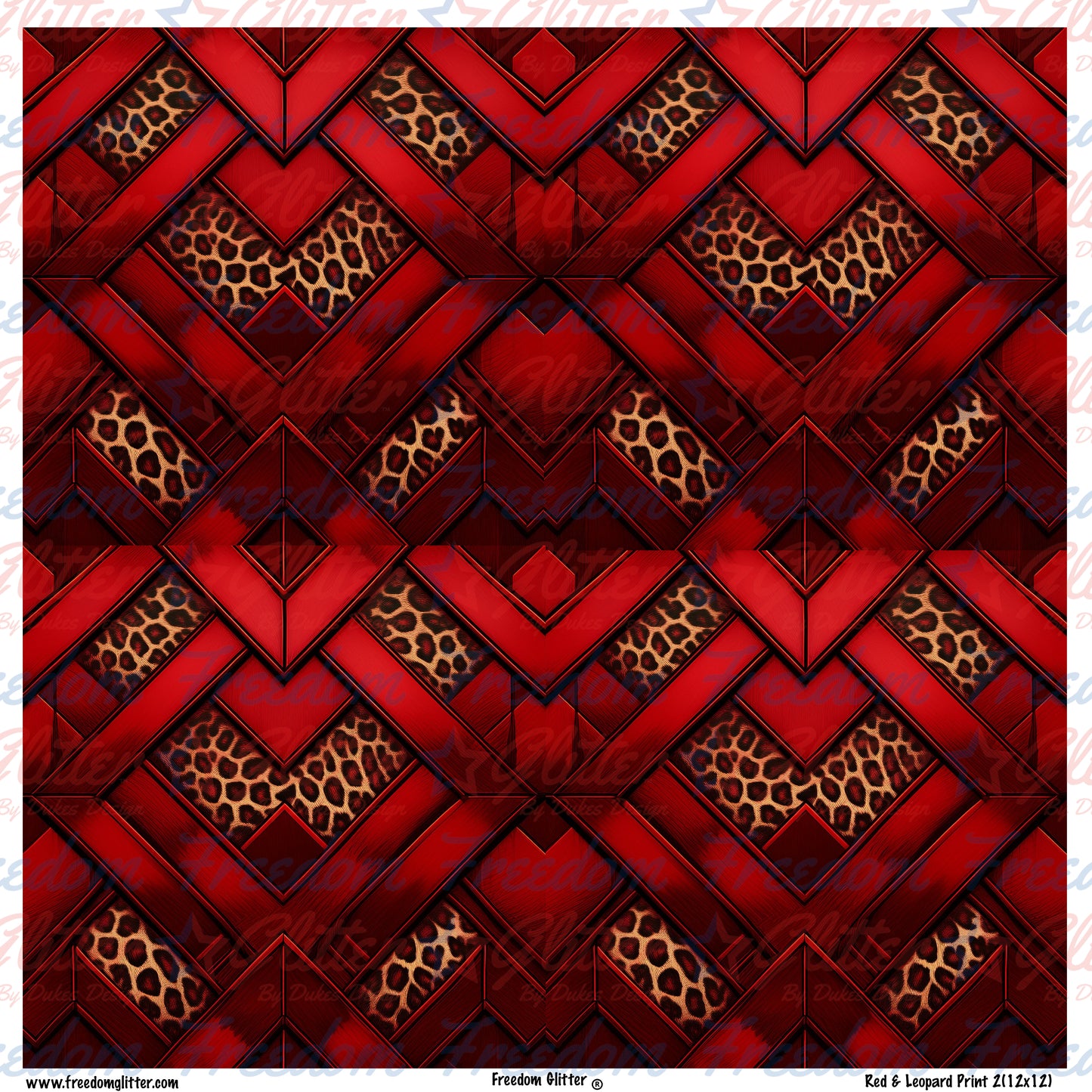 Red & Leopard Print 2 (Printed Vinyl)