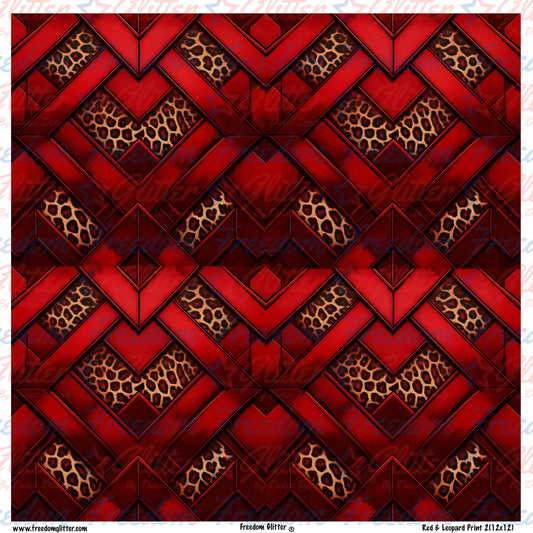 Red & Leopard Print 2 (Printed Vinyl)