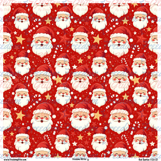 Red Santas (Printed Vinyl)