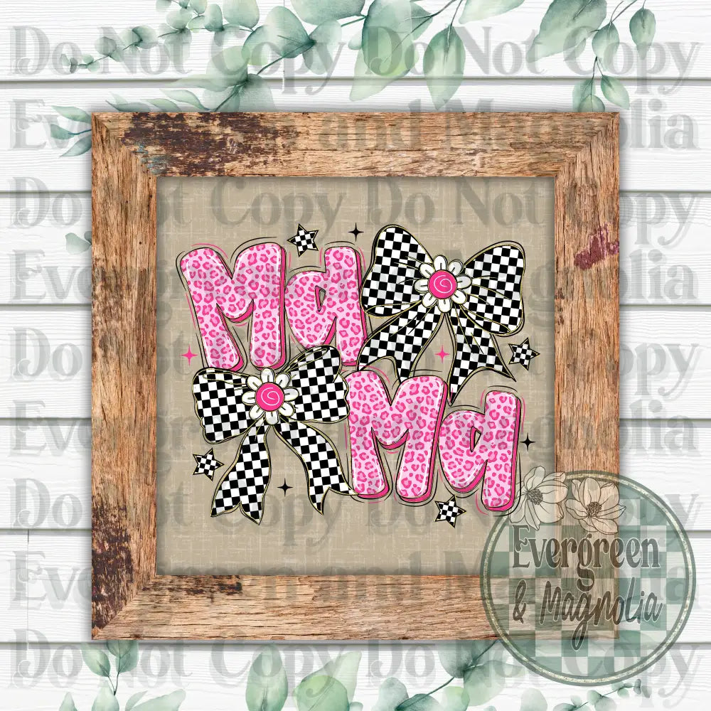Retro pink mama