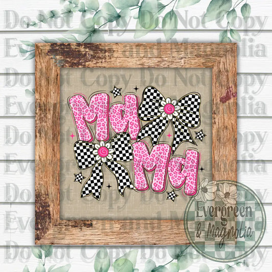 Retro pink mama
