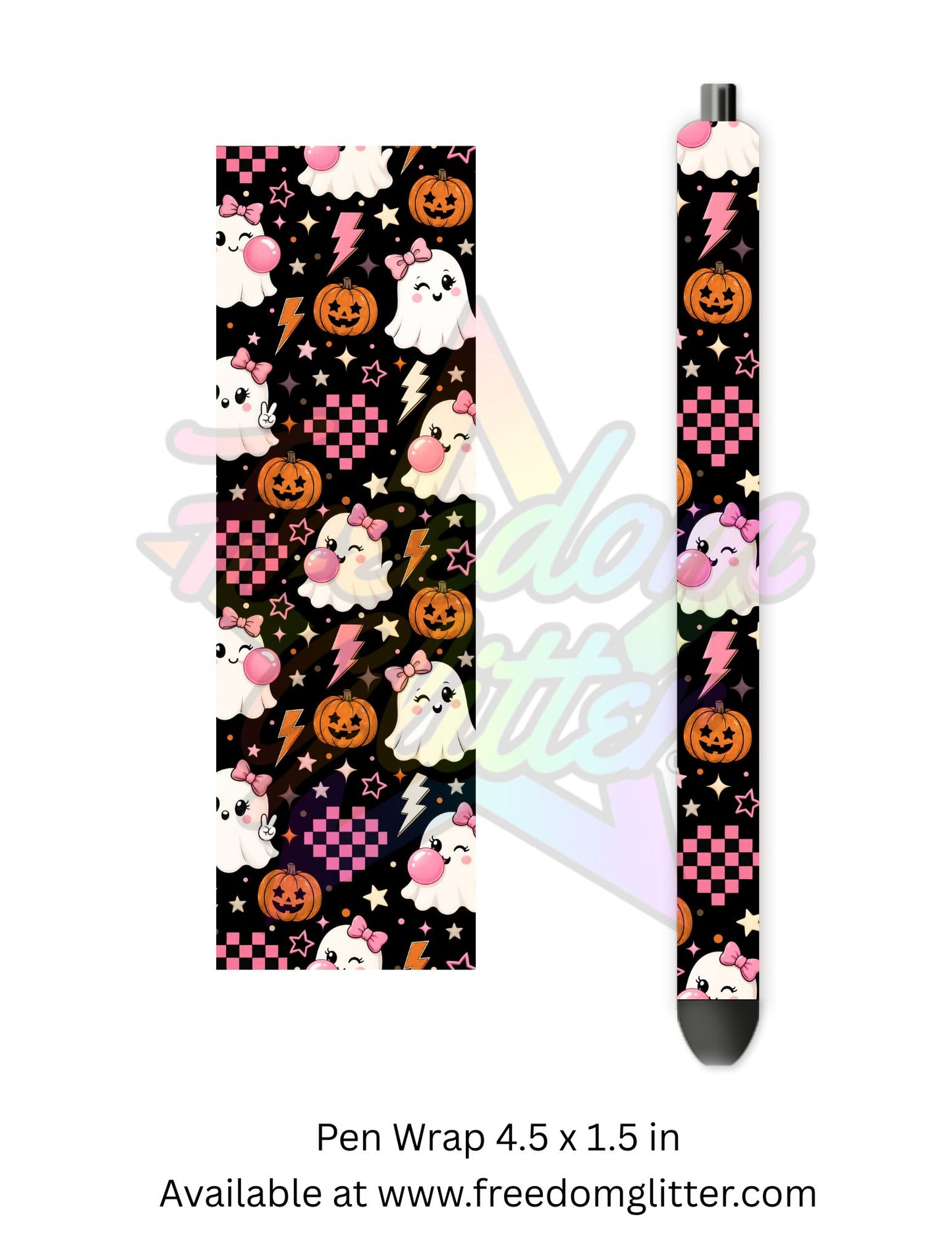 Retro Halloween Ghosts (Printed Vinyl)