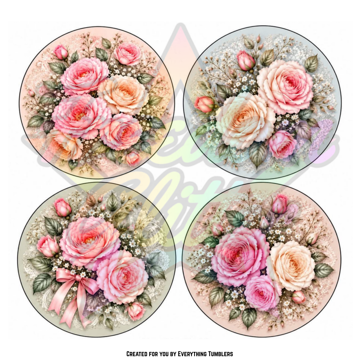 Roses 4 Circles (Printed Vinyl)