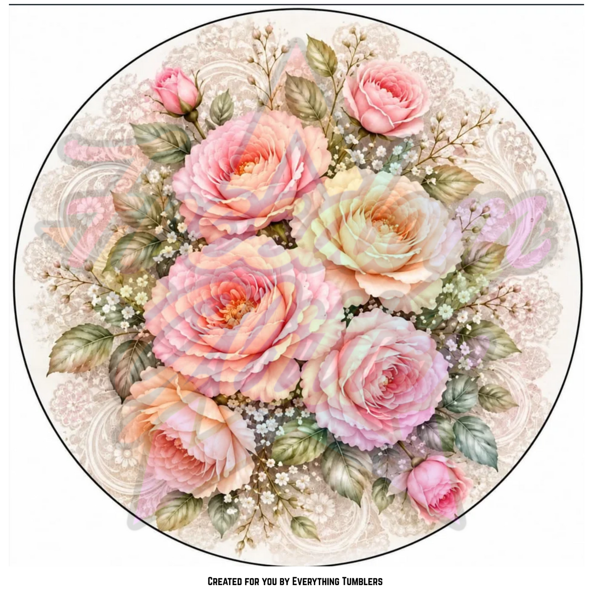 Roses Circle (Printed Vinyl)