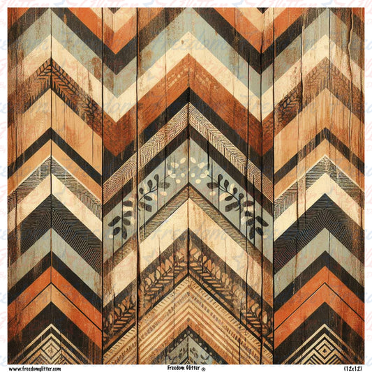 Rustic Chevron (Printed Vinyl)