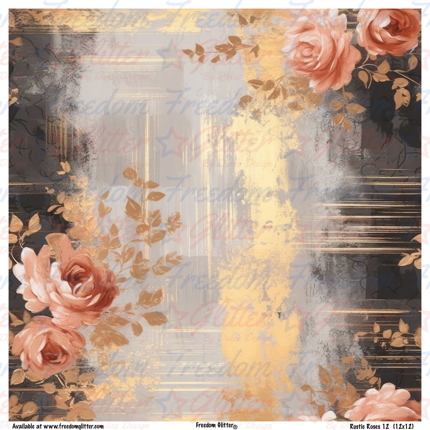 Rustic Roses 3 (Printed Vinyl)